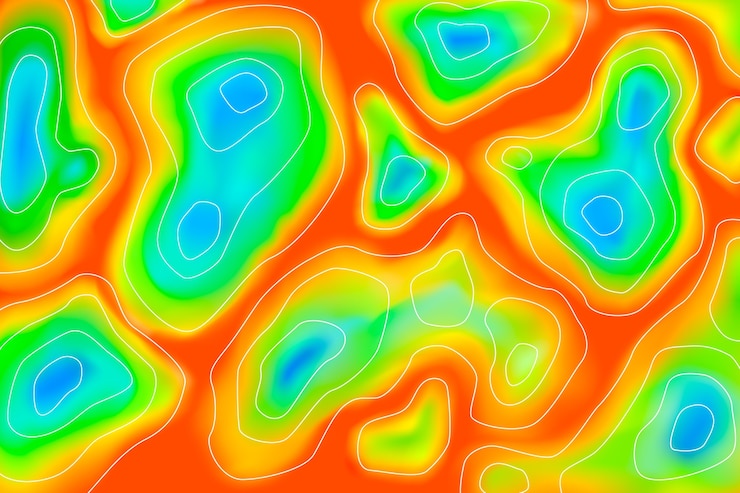Vector Gratis gradient heat map background