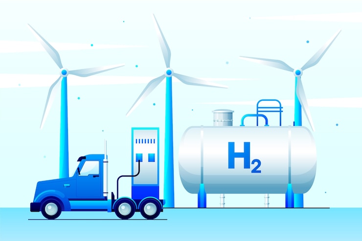 Vector Gratis gradient hydrogen illustration
