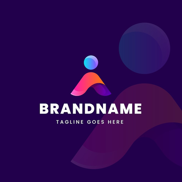 Vector Gratis gradient i letter logo template