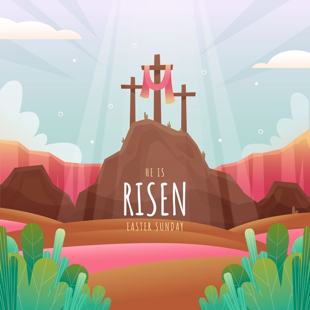 Gradient illustration for easter holiday