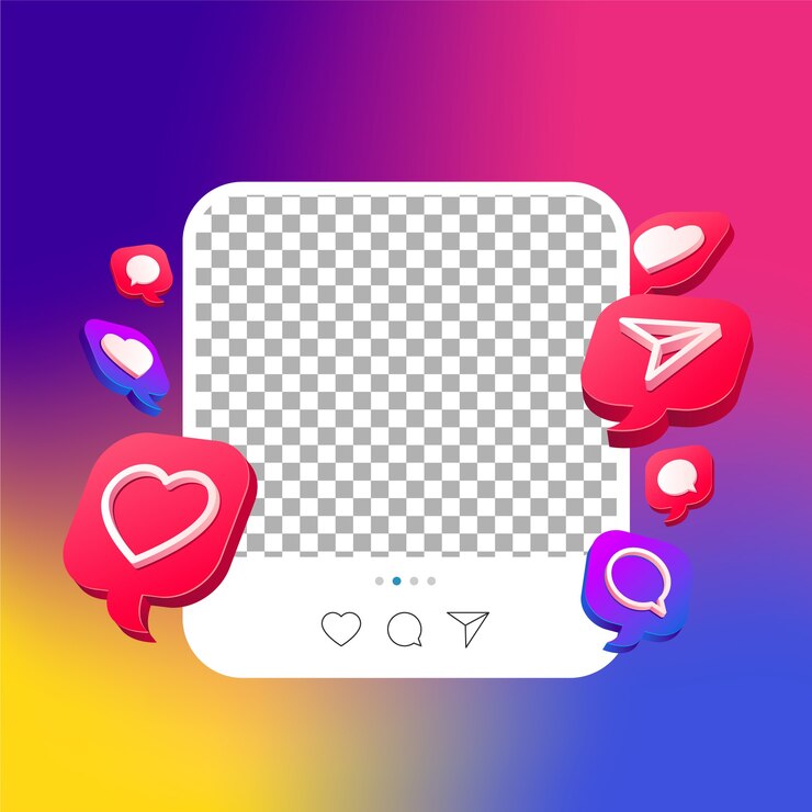 Vector Gratis gradient instagram post frame