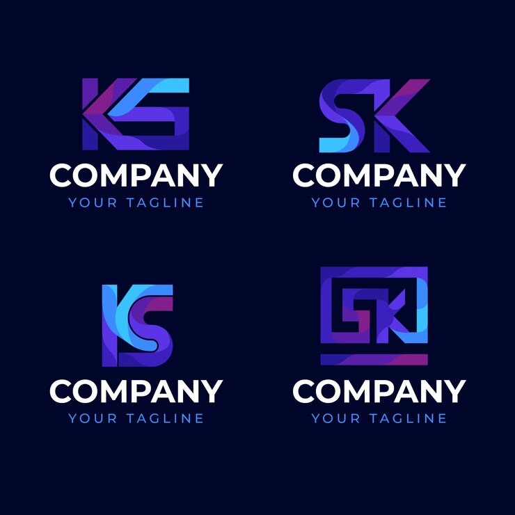 Vector Gratis gradient ks or sk logo