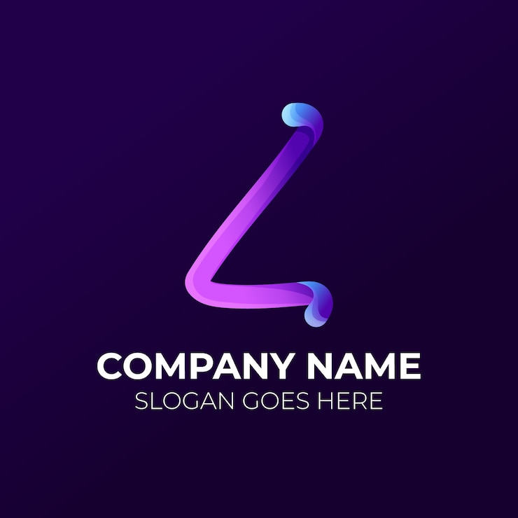 Vector Gratis gradient l logo template design