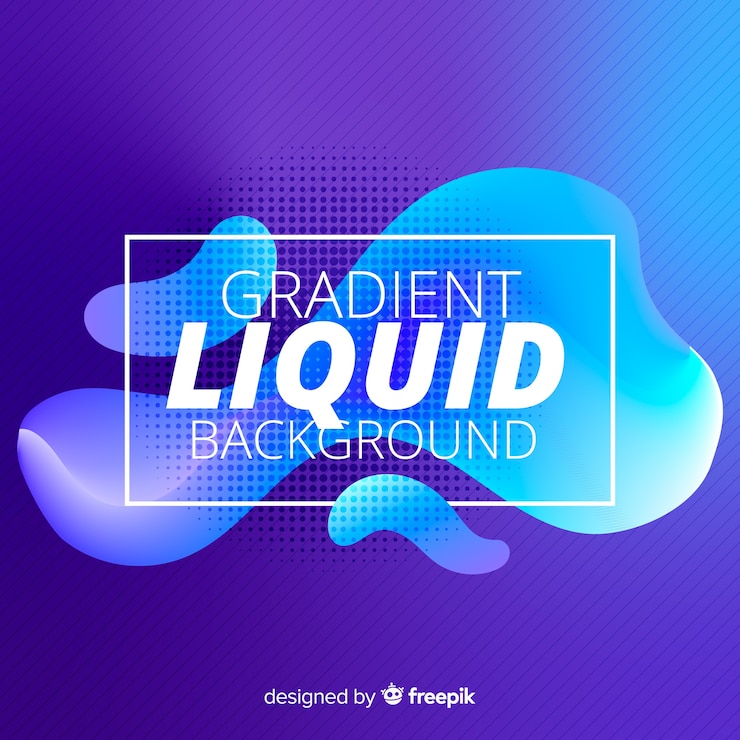 Vector Gratis gradient liquid background