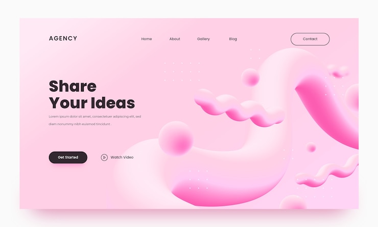 Vector Gratis gradient pastel color landing page templates