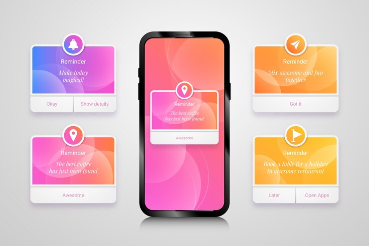 Vector Gratis gradient reminder design
