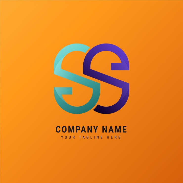 Vector Gratis gradient ss logo template
