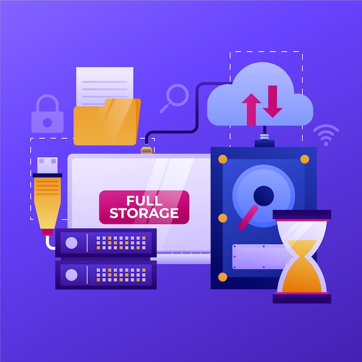 Vector Gratis gradient technology devops illustration