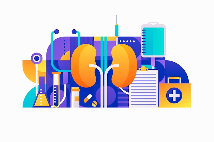 Vector Gratis gradient urology illustration