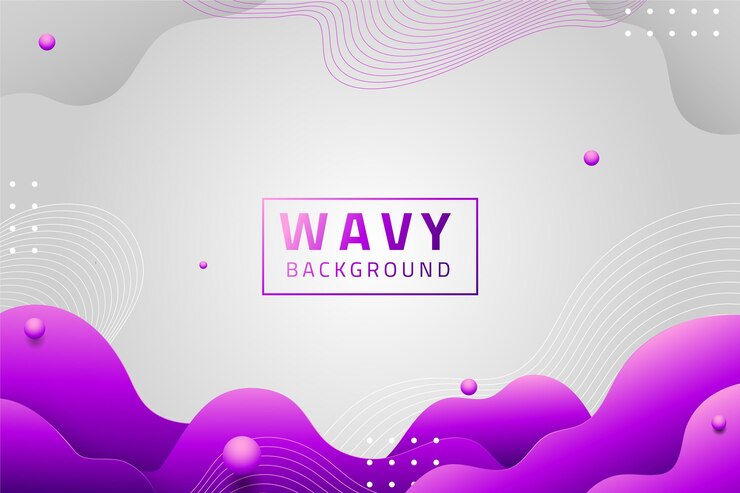 Vector Gratis gradient wavy background
