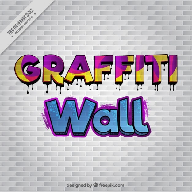 Vector Gratis graffiti wall