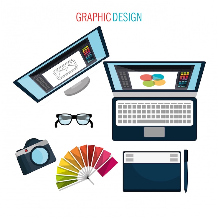 Vector Gratis graphic design art and profession theme