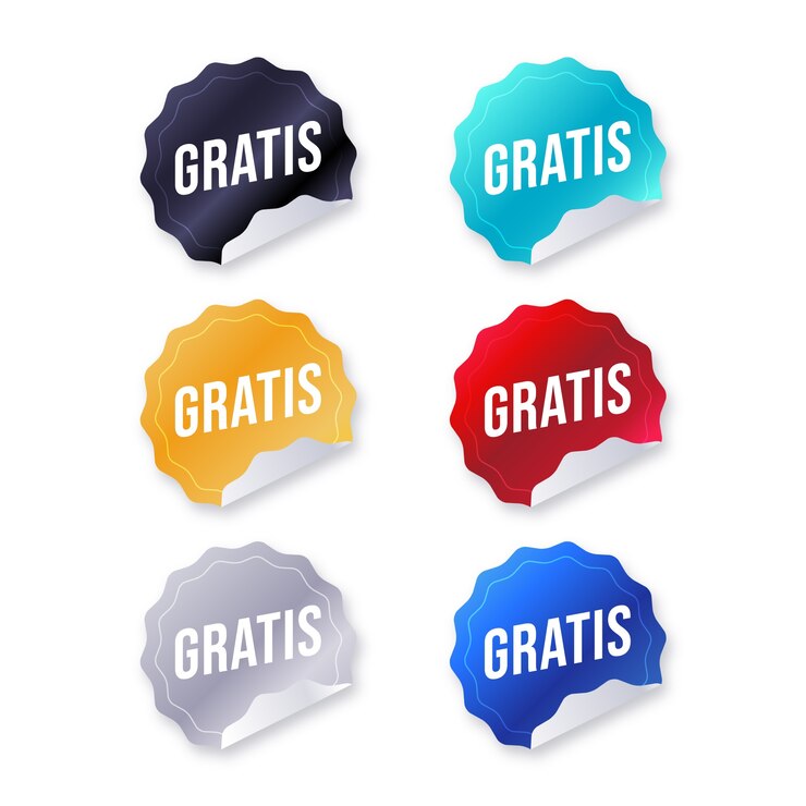 Vector Gratis gratis label collection design