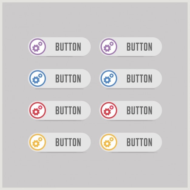 Vector Gratis gray web buttons