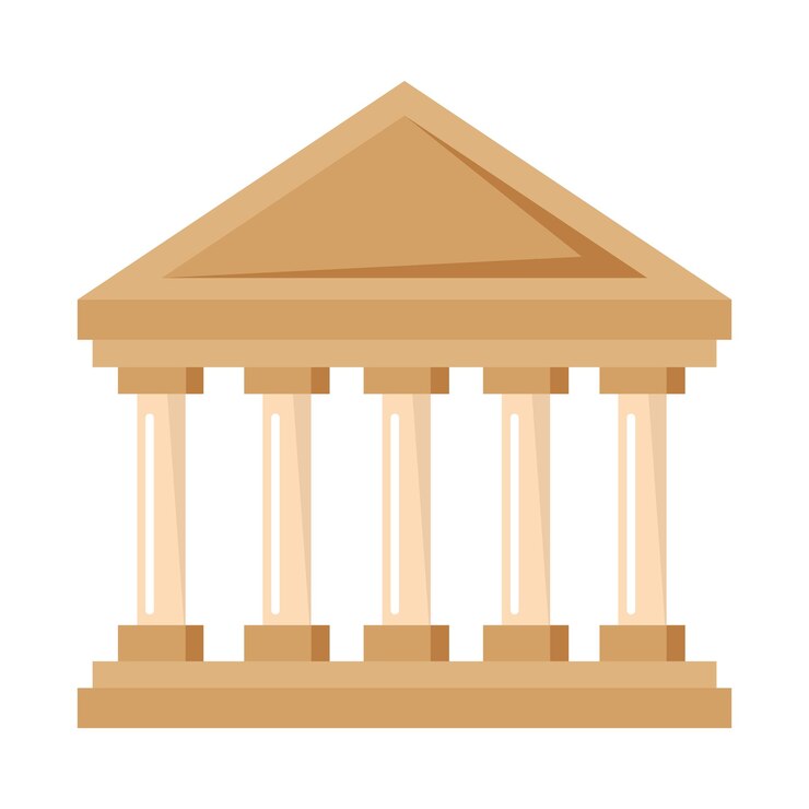 Vector Gratis greek temple isolated