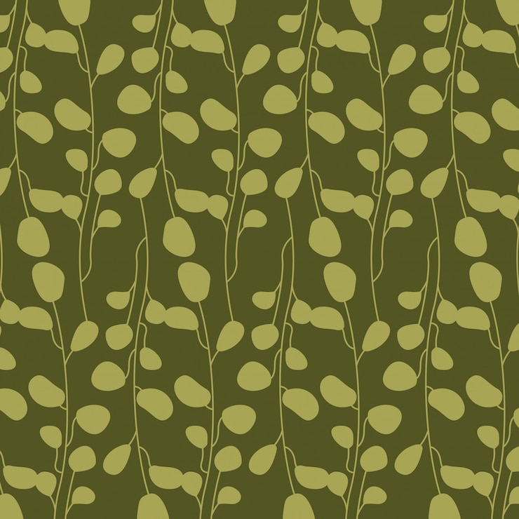 Vector Gratis green abstract leaves, pattern