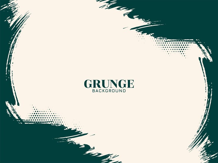 Vector Gratis green color brush stroke grunge texture background design