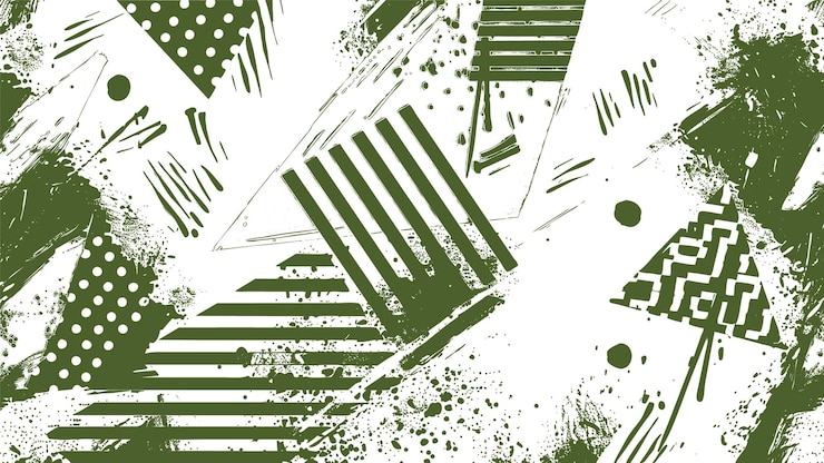Vector Gratis green geometric distressed texture