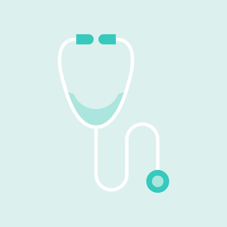 Vector Gratis green stethoscope element vector