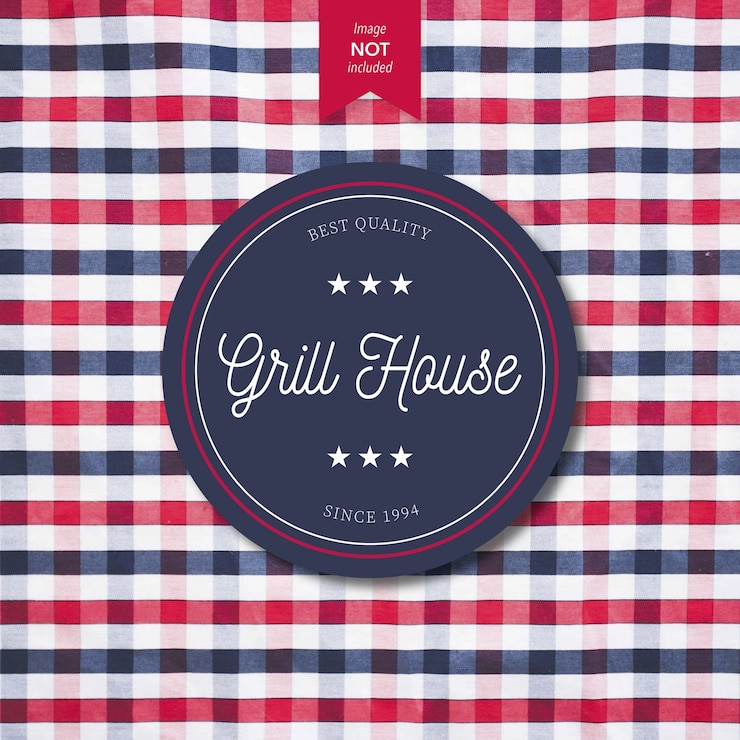 Vector Gratis grill house logo design