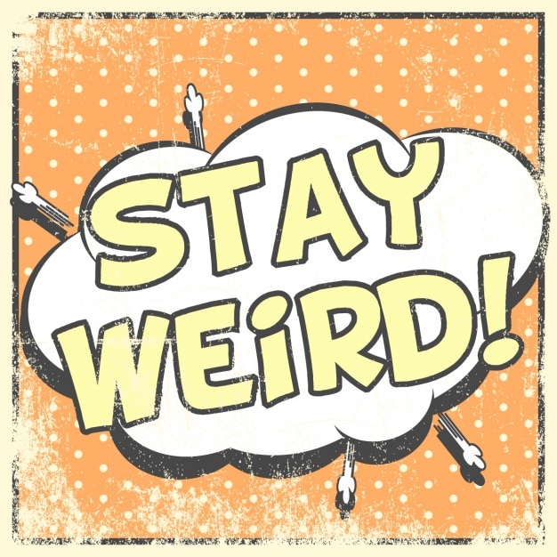 Vector Gratis grunge comic style card