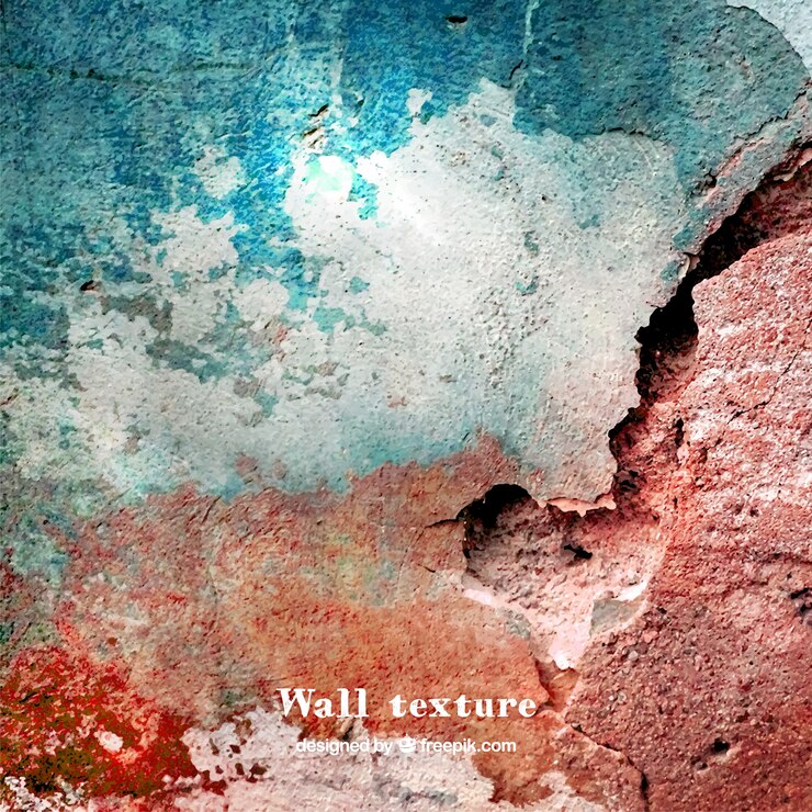 Vector Gratis grungy wall texture with paint