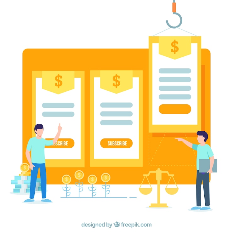 Vector Gratis halaman arahan untuk sebuah situs web