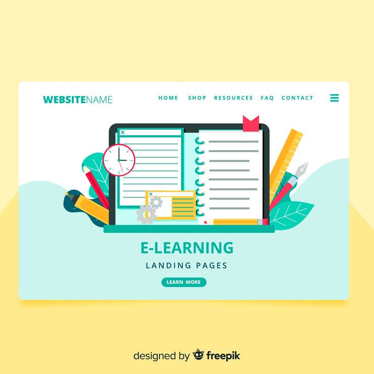 Vector Gratis halaman landas