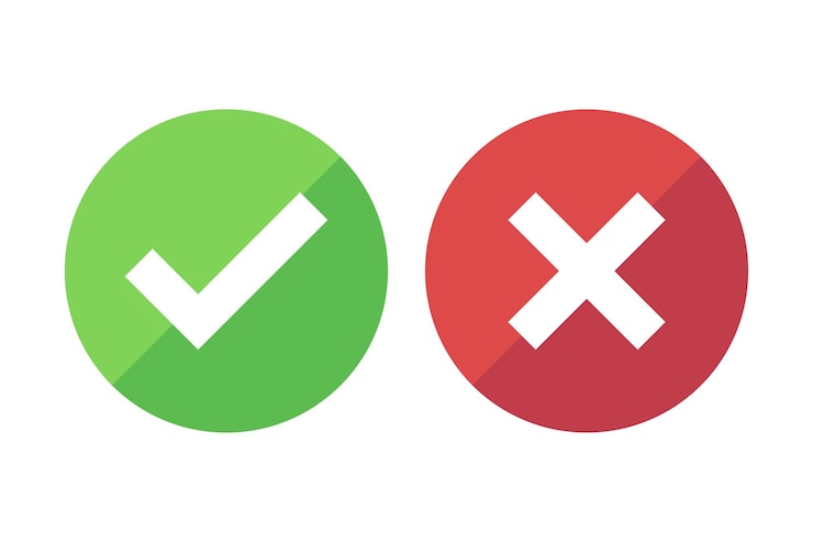 Vector Gratis half shadow check and cross