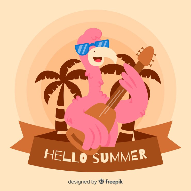 Vector Gratis halo musim panas