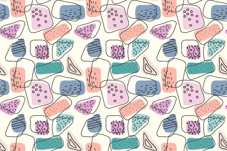 Vector Gratis hand drawn abstract element pattern