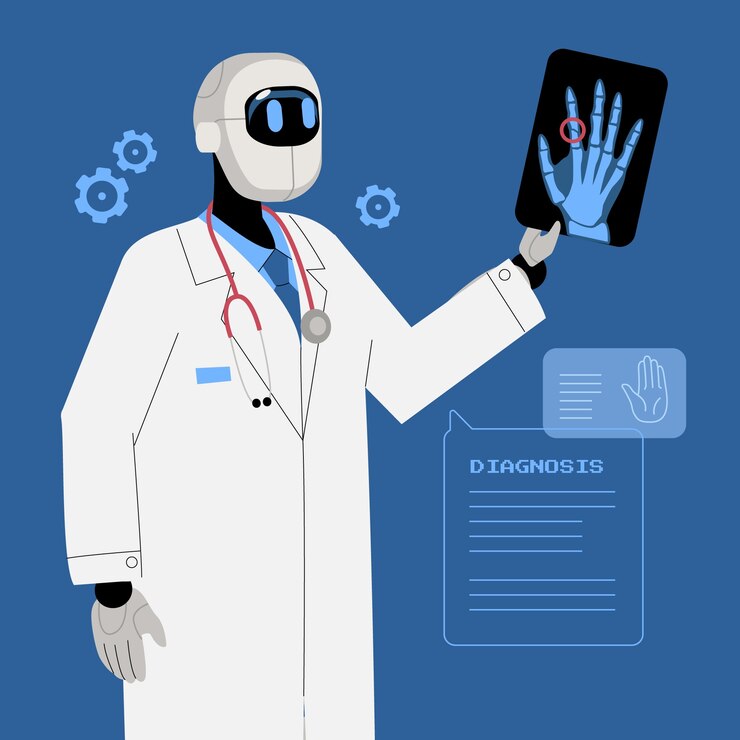 Vector Gratis hand drawn ai healthcare  illustration
