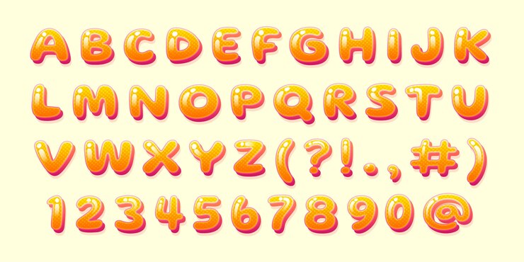Vector Gratis hand drawn comic font design