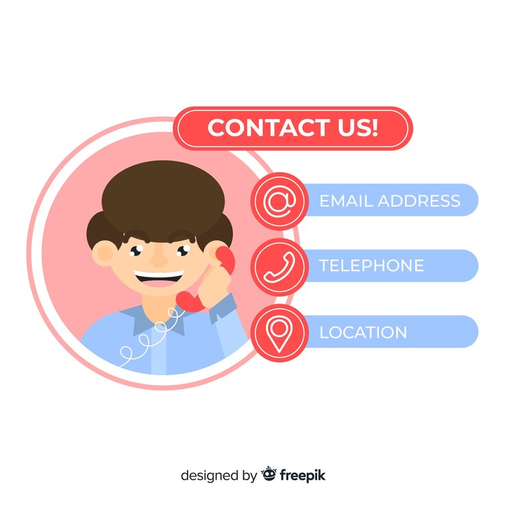 Vector Gratis hand drawn contact information background template