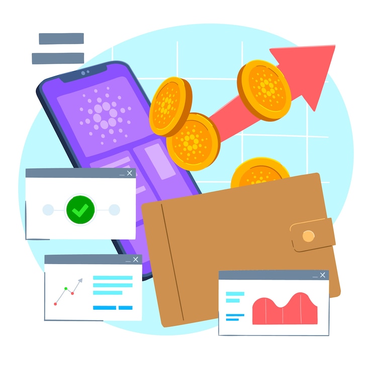 Vector Gratis hand drawn creative cardano illustration