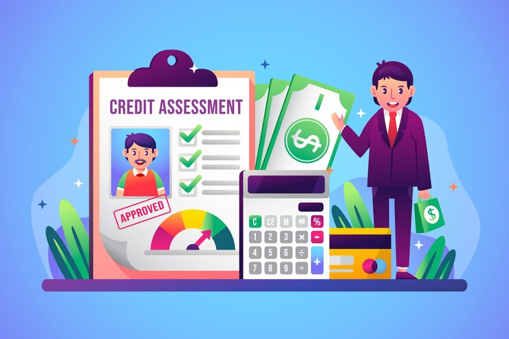 Vector Gratis hand drawn credit assessment concept