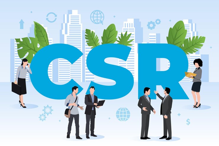 Vector Gratis hand drawn csr concept illustration