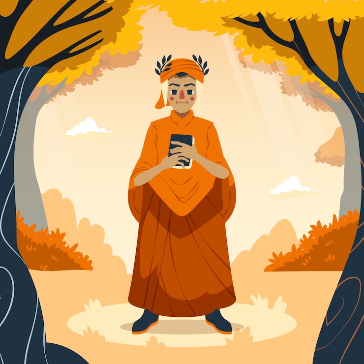 Vector Gratis hand drawn  dante illustration