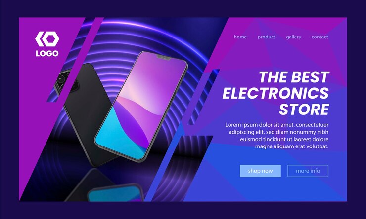 Vector Gratis hand drawn electronics store landing page