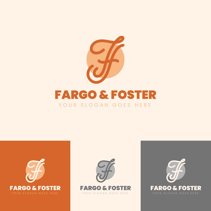 Vector Gratis hand drawn ff logo template