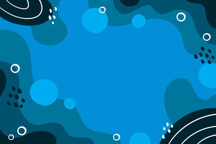 Vector Gratis hand drawn flat design blue background