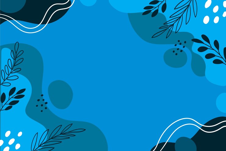 Vector Gratis hand drawn flat design blue background