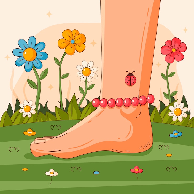 Vector Gratis hand drawn foot cartoon illustration