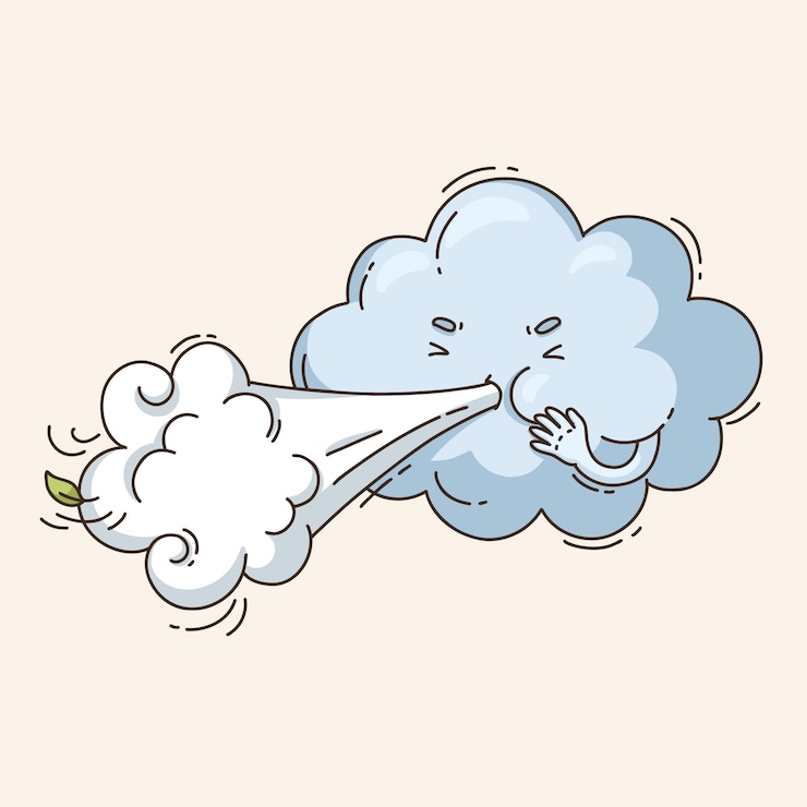 Vector Gratis hand drawn germs  wind  illustration
