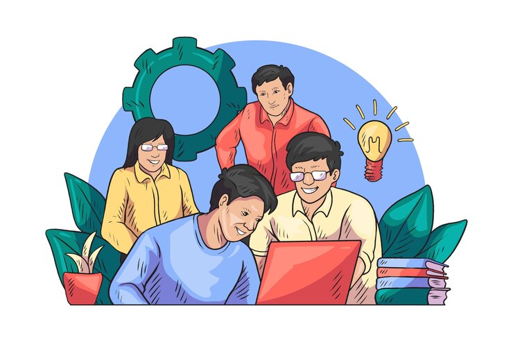 Vector Gratis hand drawn innovation concept