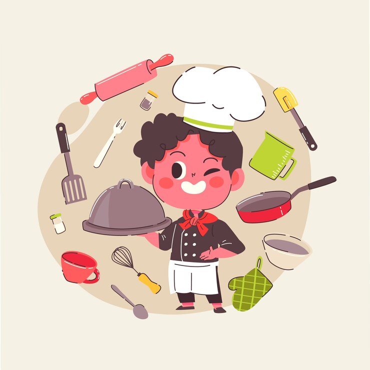 Vector Gratis hand drawn international chefs day illustration