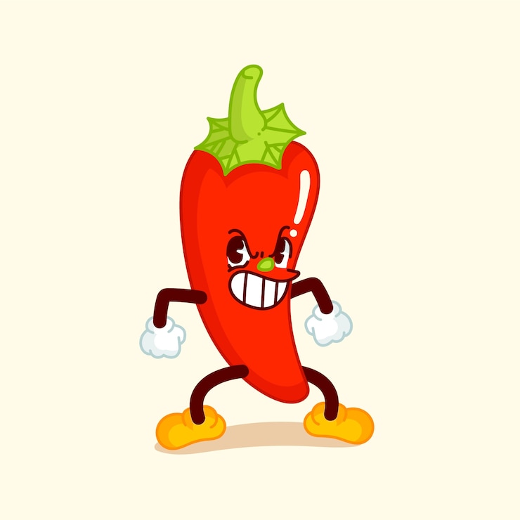 Vector Gratis hand drawn jalapeno  cartoon illustration