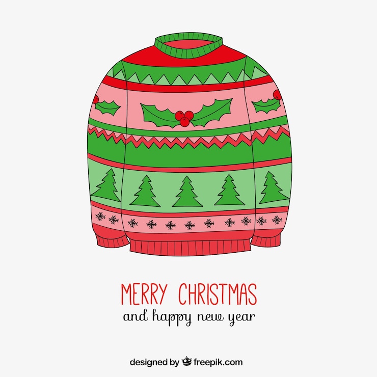 Vector Gratis hand drawn jersey card