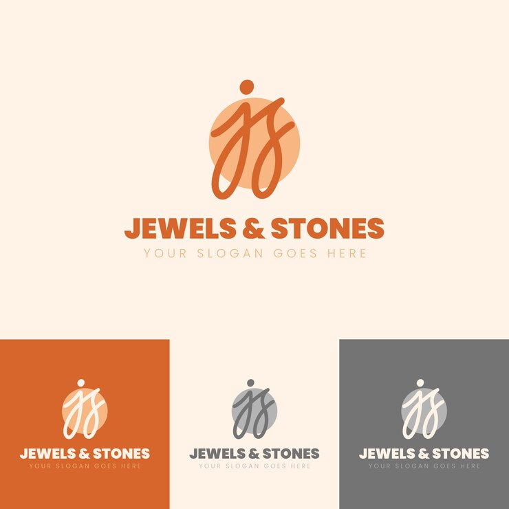 Vector Gratis hand drawn js logo template