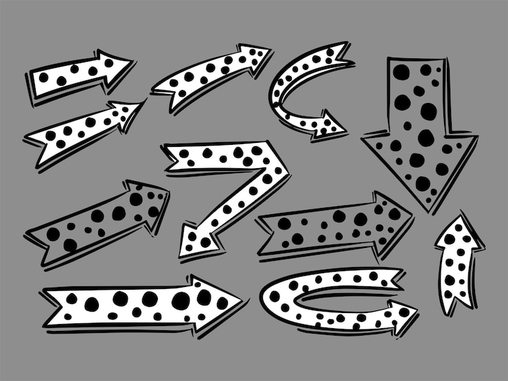 Vector Gratis hand drawn line art doodle style vector arrow collection vector